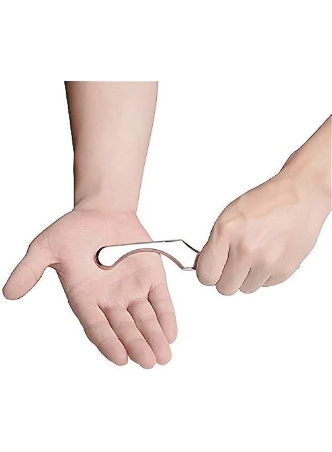 Loquat S Shape Stainless Steel Gua Sha Scraping Massage Tool - IASTM Instrument for Soft Tissue Mobilization and Therapy on Back, Legs, Arms, Neck, Shoulder. - Image 5