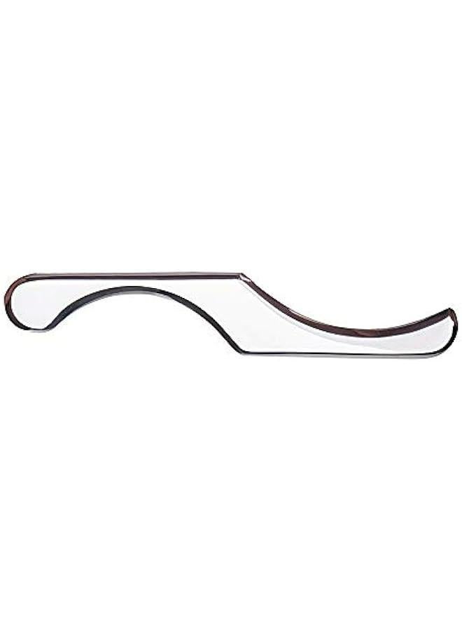Loquat S Shape Stainless Steel Gua Sha Scraping Massage Tool - IASTM Instrument for Soft Tissue Mobilization and Therapy on Back, Legs, Arms, Neck, Shoulder. - Image 1