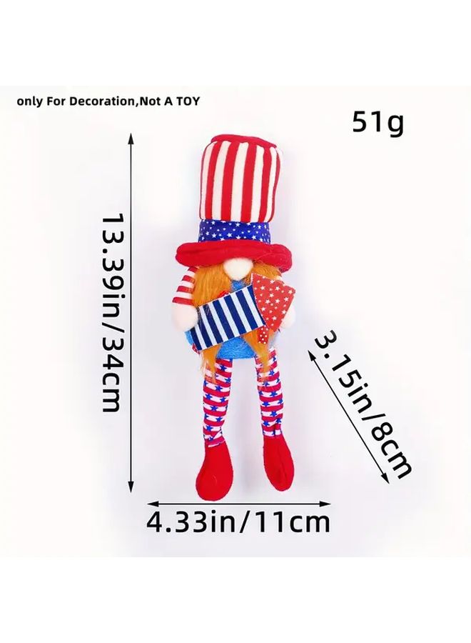 Patriotic Gnome Decoration With Striped Hat And Red Beard Independence Day - Image 3