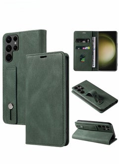 In Air For Samsung Galaxy S24 Ultra Case,Luxury Leather Wallet Cover, Leather Wallet Case Classic Design with Card Slot and Magnetic Flip Flip Folding Case for Galaxy S24 Ultra Phone Shell  - Image 1