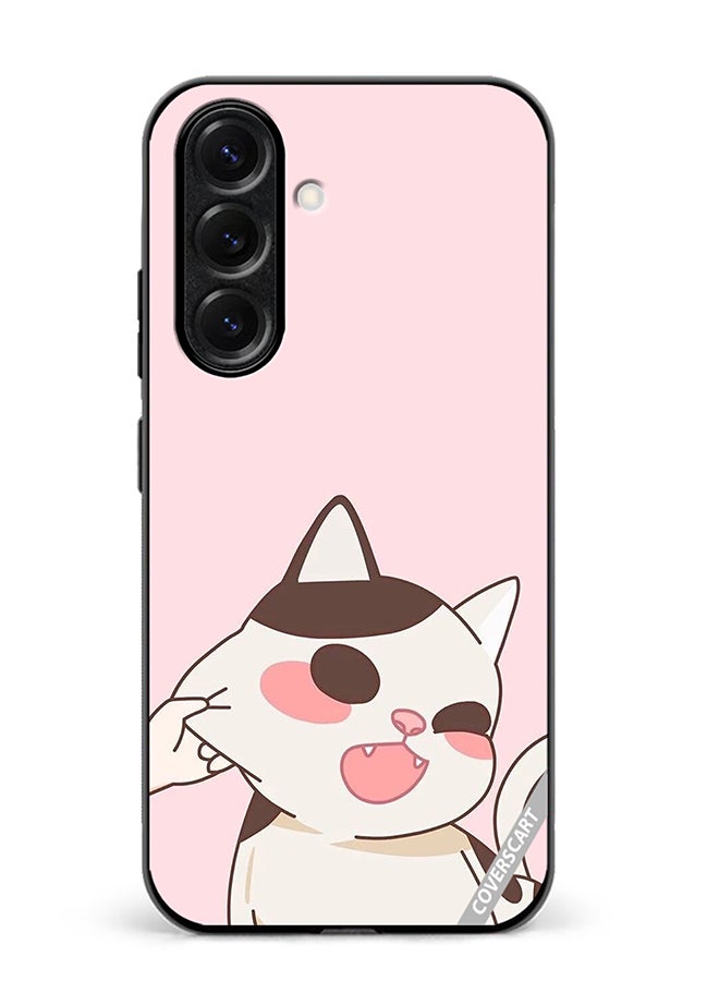 VR CREATIVE Protective Case Cover For Samsung Galaxy S25 Cheeky Cat Design Multicolour