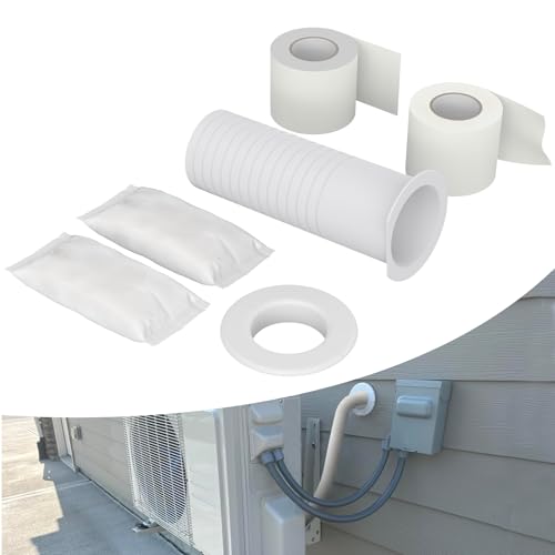 Flamorrow Mini Split Cover Wall Sleeve for Air Conditioning Line Set Covers, AC Sleeve Through Wall for Outside Air Conditioning Line Sets, Pipe Accessories - Image 1