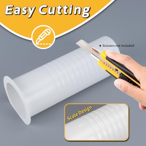 Flamorrow Mini Split Cover Wall Sleeve for Air Conditioning Line Set Covers, AC Sleeve Through Wall for Outside Air Conditioning Line Sets, Pipe Accessories - Image 4