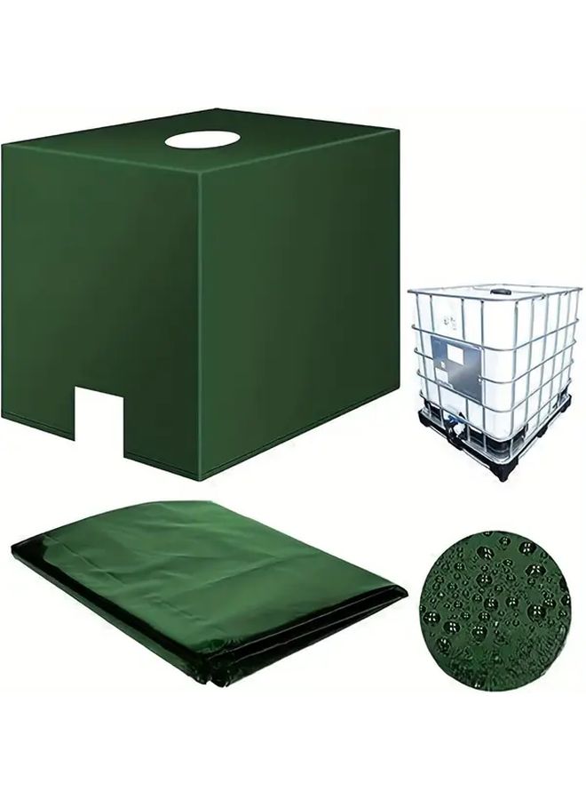 1 2pcs Outdoor Water Storage Tank Cover Oxford Fabric Weatherproof Fit Standard Barrels Durable - Image 1