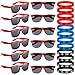 Kingdder 24 Pcs Spider Web Sunglasses and Silicone Wristbands Bracelets Spider Birthday Theme Party Favors Black Red Blue Party Decorations Supplies GiftsClassic - Image 2
