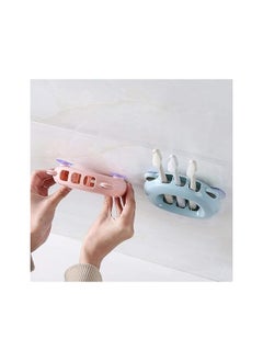 Spaceshoop Wall Mounted Toothbrush Holder Suction Cup Fixed No Drilling Required Environmentally Friendly Plastic Material Removable Design  - Image 2