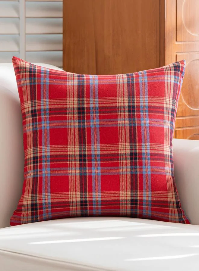 Styli Pack of 2 - Plaid Cushion Cover, 45x45cm