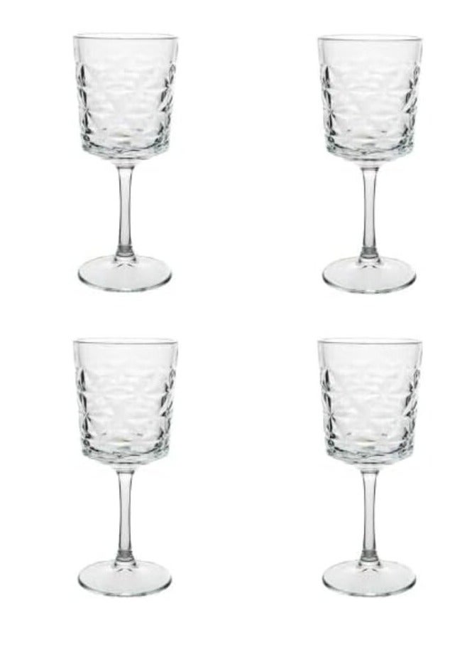 باساباتشي طقم أكواب كوكتيل كبيرة  إستريلا - ٤ أكواب - سعة ٣٤٠ مل - صناعة تركية - شفاف - Image 1