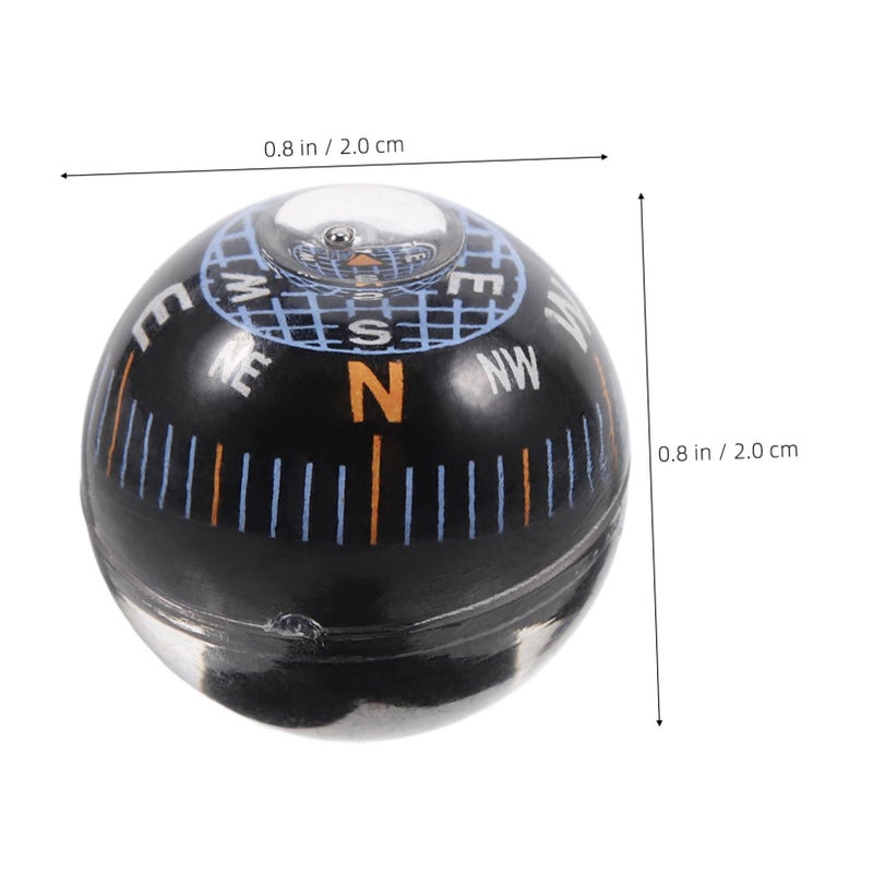 Mini Dashboard Ball Compass Plastic Robust Outdoor Navigation Car Tool - Image 3
