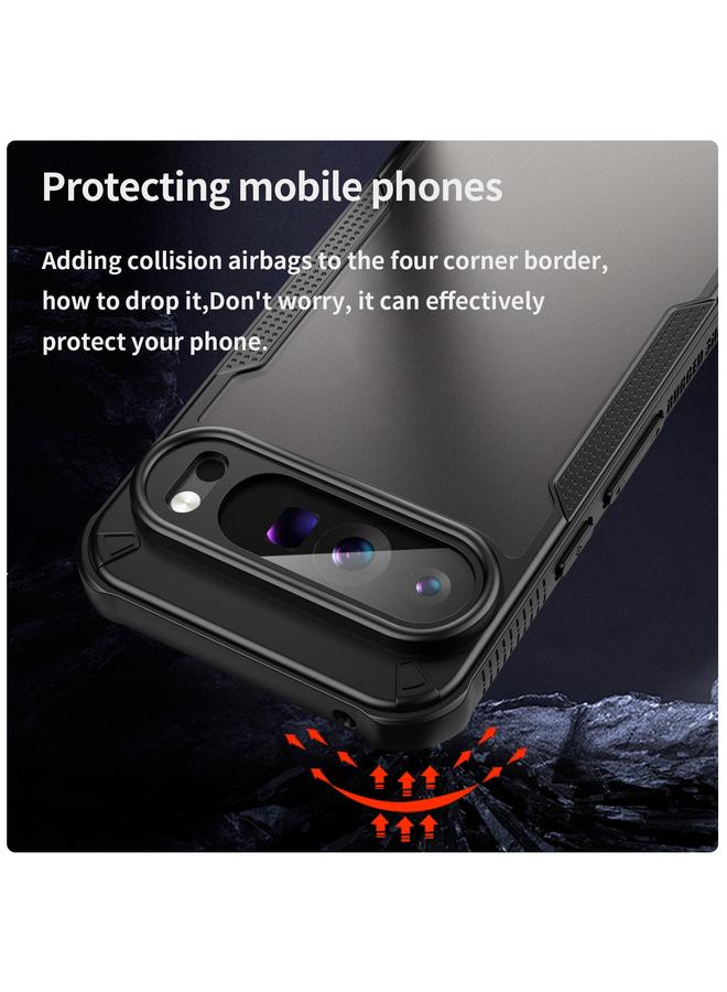 S-TOP Case For Google Pixel 9 Pro XL Armor Glaze PC Hybrid TPU Phone Case - Image 4