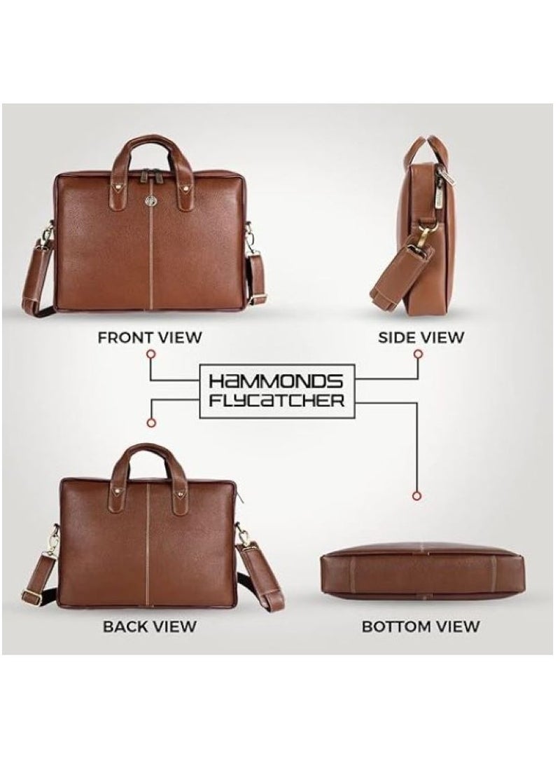 HAMMONDS FLYCATCHER - unisex-adult Genuine Leather Messenger Bag Fits 14 Inch Laptop - Image 1