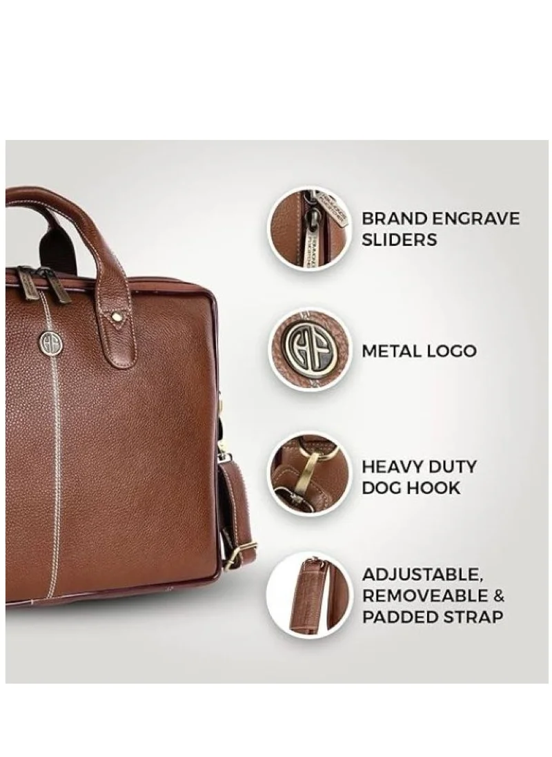 HAMMONDS FLYCATCHER unisex-adult Genuine Leather Messenger Bag Fits 14 Inch Laptop
