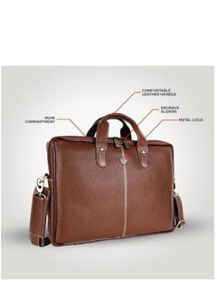 HAMMONDS FLYCATCHER unisex-adult Genuine Leather Messenger Bag Fits 14 Inch Laptop  - Image 3