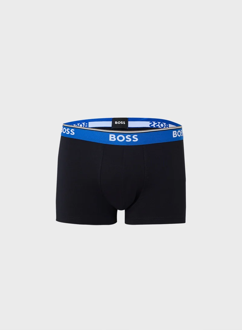 BOSS 3 Pack Logo Band Trunks