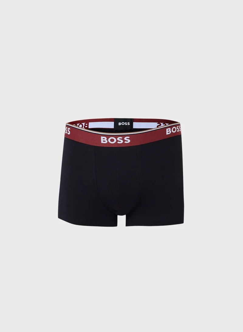 BOSS 3 Pack Logo Band Trunks