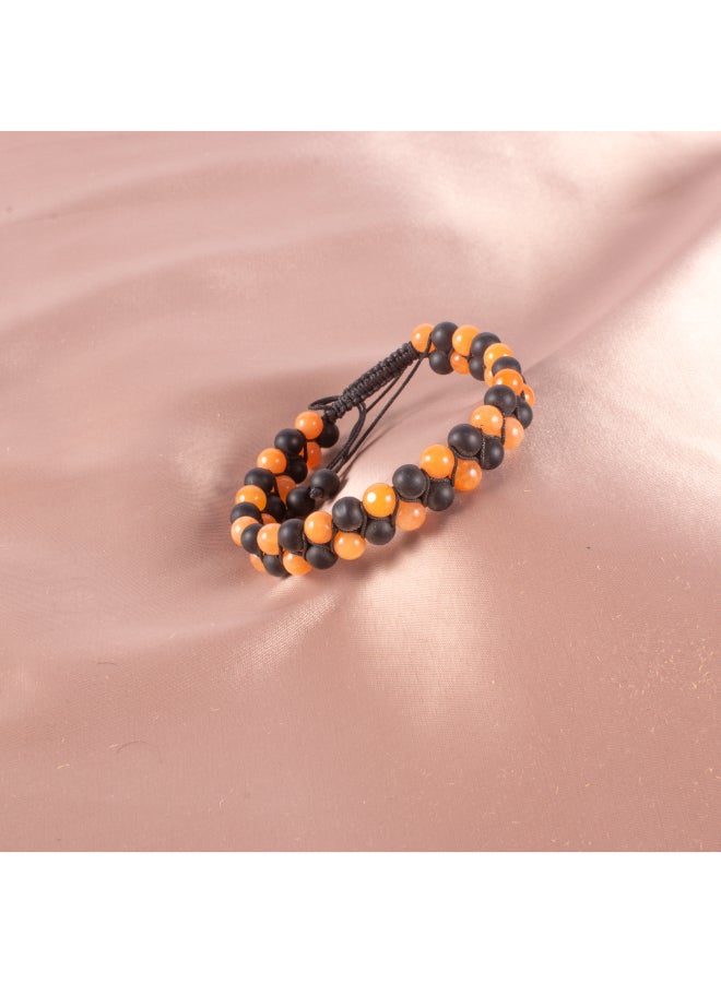 حظاظة شداد 2 دور من الأحجار السوداء والبرتقالي  - Image 1