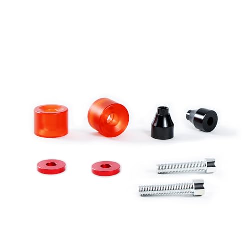 M Maintenanse Motorcycle Decorative Wheel M12 Screw Install on Engine Guard Saddlebag Guard for Harley-Davidson Touring Street Glide Road Glide Road King Electra/Ultra Models (Red Decorative Wheel) - Image 2