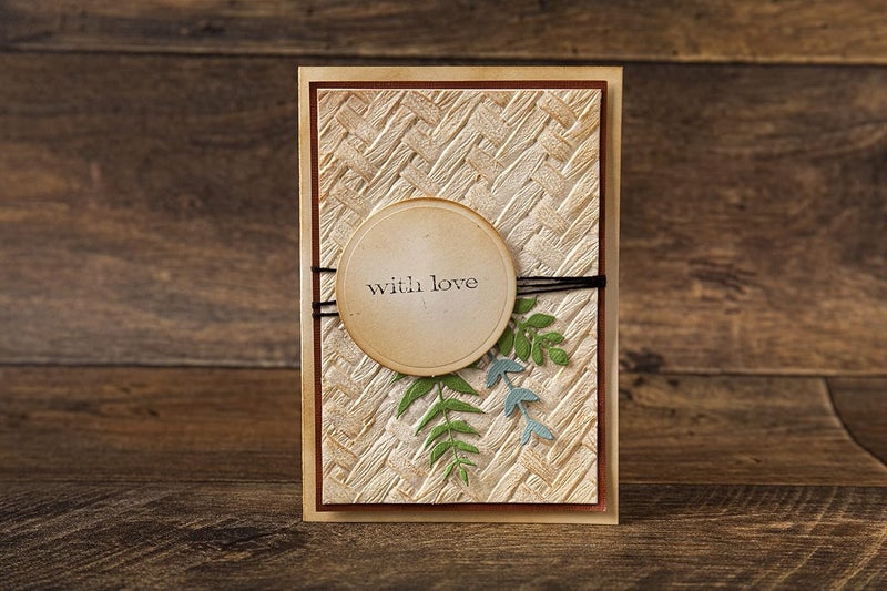 Sizzix 3D Texture Fades Embossing Folder 664759 Intertwine by Tim Holtz One Size - Image 3