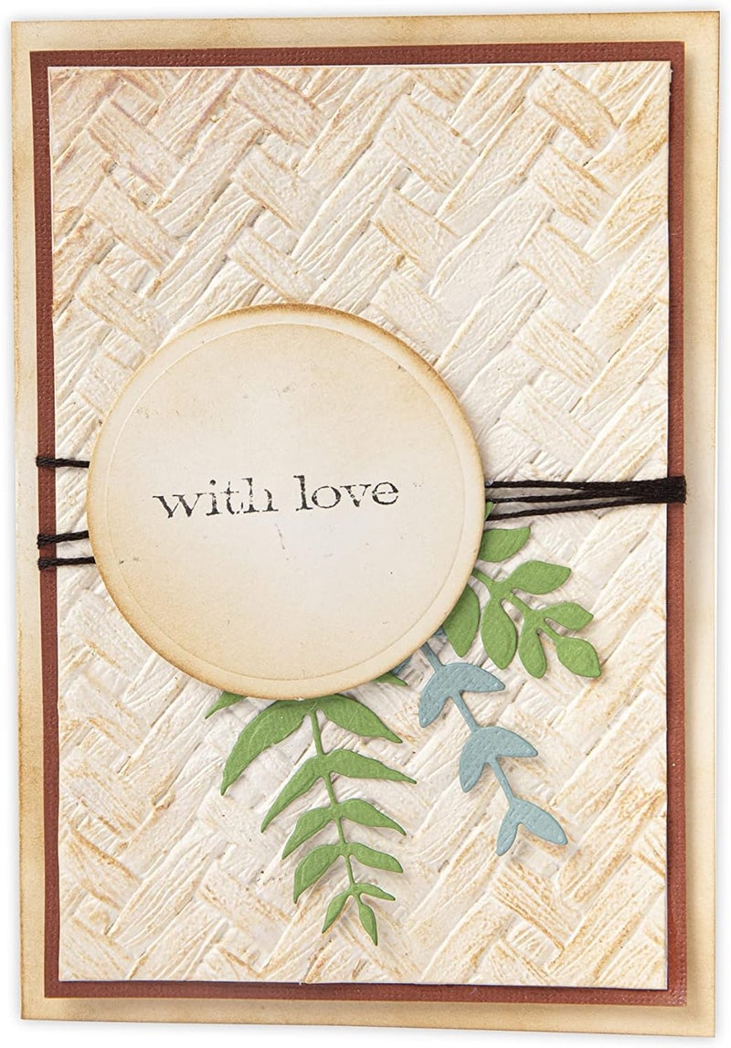 Sizzix 3D Texture Fades Embossing Folder 664759 Intertwine by Tim Holtz One Size - Image 4