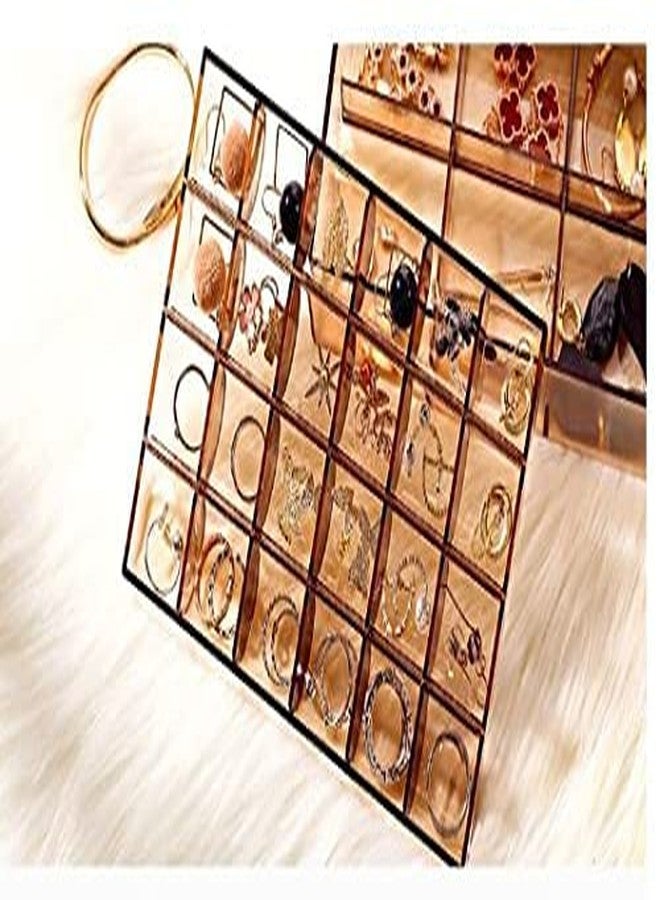 NISHIV 2 layer Acrylic Jewelry Storage Box Acrylic Jewelry Storage Organizer Case Display Boxes With Lids,Two Layers for Necklace Earrings Bracelets Rings 1Pcs - Image 5