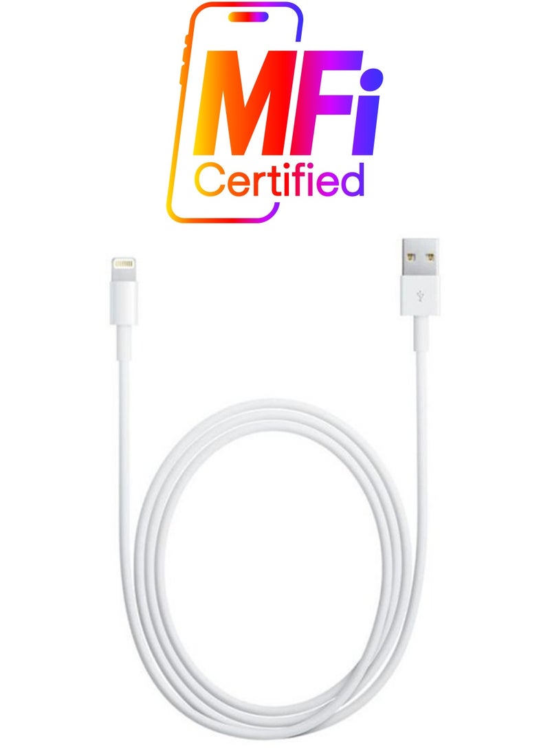 8 Pin To USB Data Sync Charger Cable Cord For iPhone 5/5s/5c 6 iPod Touch 1meter White
