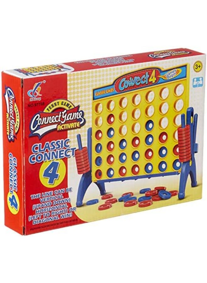 Connect 4 Classic Game Board Game for Kids Over 3 Years Old - Image 1