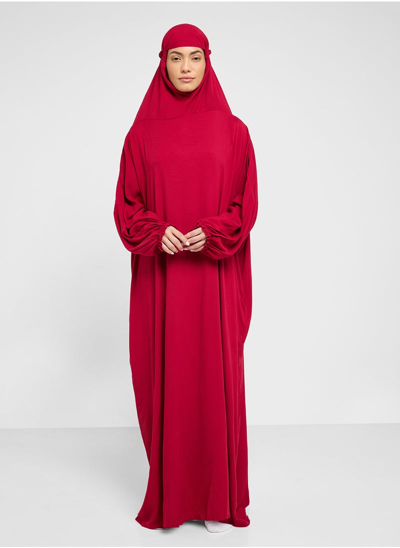 hayas closet Straight Sleeve Hooded Prayer Clothe  - Image 1