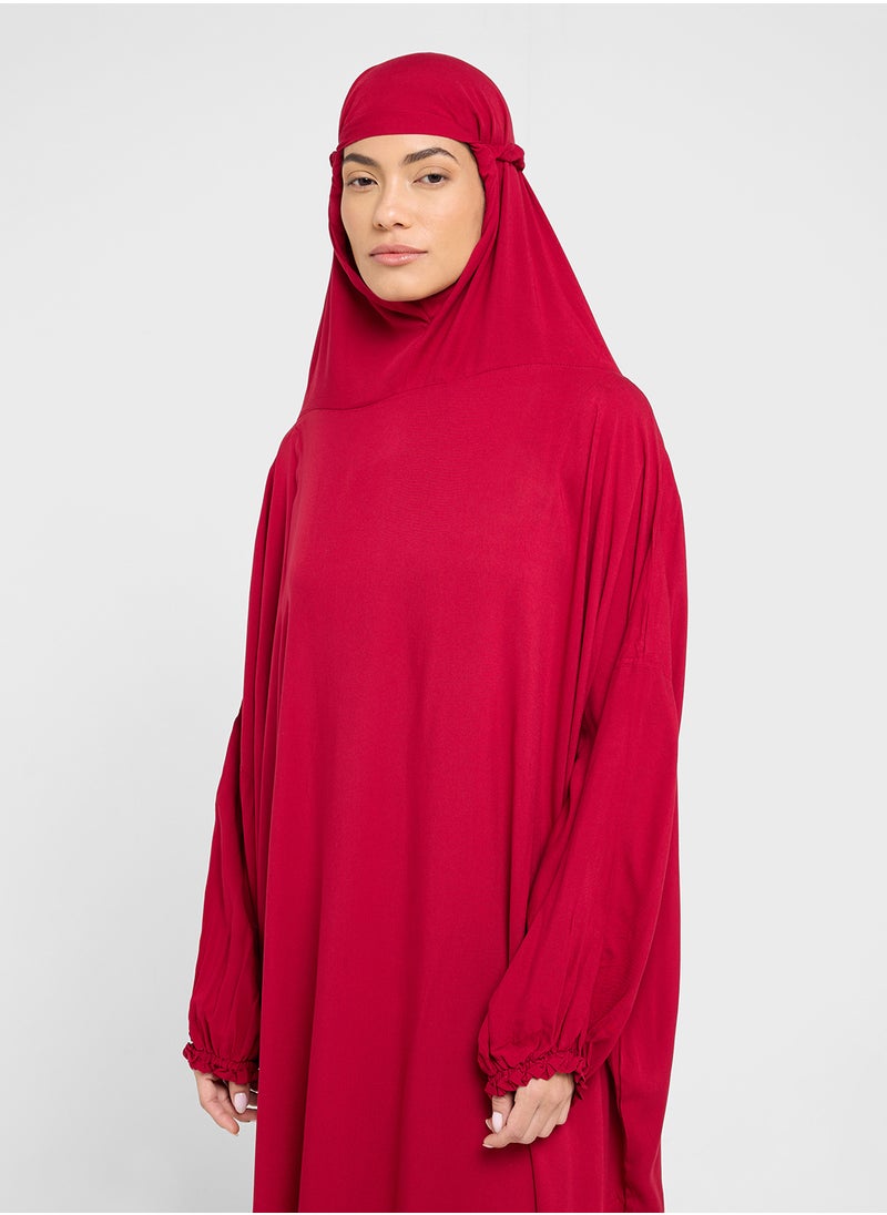 hayas closet Straight Sleeve Hooded Prayer Clothe  - Image 3