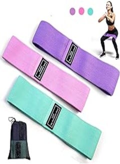 SKY-TOUCH Sky-Touch Resistance Bands Fabric,Exercise Bands Non Slip Hip Elastic Bands For Hip, Legs, Butt, Glutes And Thighs Workout, Thick Wide Fitness Loop Circle Resistance Bands, Set Of 3 Pack, Multicolor 