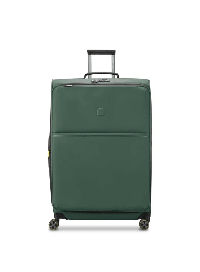 DELSEY Paris Turenne 2.0 82cm Softcase Non-Expandable 4 Double Wheel Luggage Trolley - Green