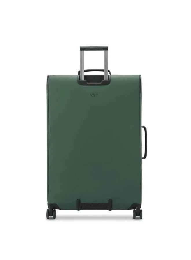 DELSEY Paris Turenne 2.0 82cm Softcase Non-Expandable 4 Double Wheel Luggage Trolley - Green