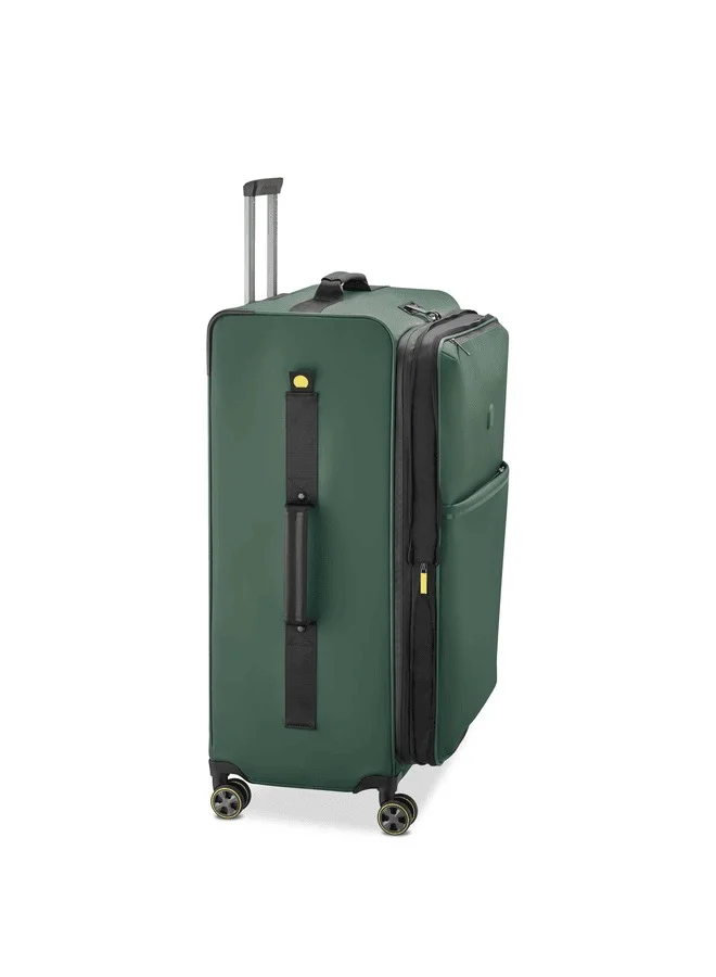 DELSEY Paris Turenne 2.0 82cm Softcase Non-Expandable 4 Double Wheel Luggage Trolley - Green