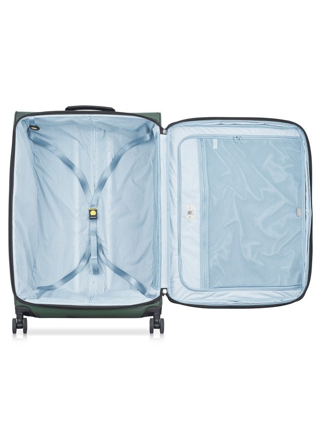 DELSEY Paris Turenne 2.0 82cm Softcase Non-Expandable 4 Double Wheel Luggage Trolley - Green  - Image 4