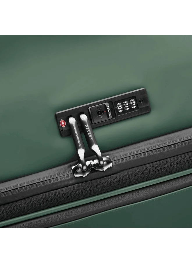 DELSEY Paris Turenne 2.0 82cm Softcase Non-Expandable 4 Double Wheel Luggage Trolley - Green