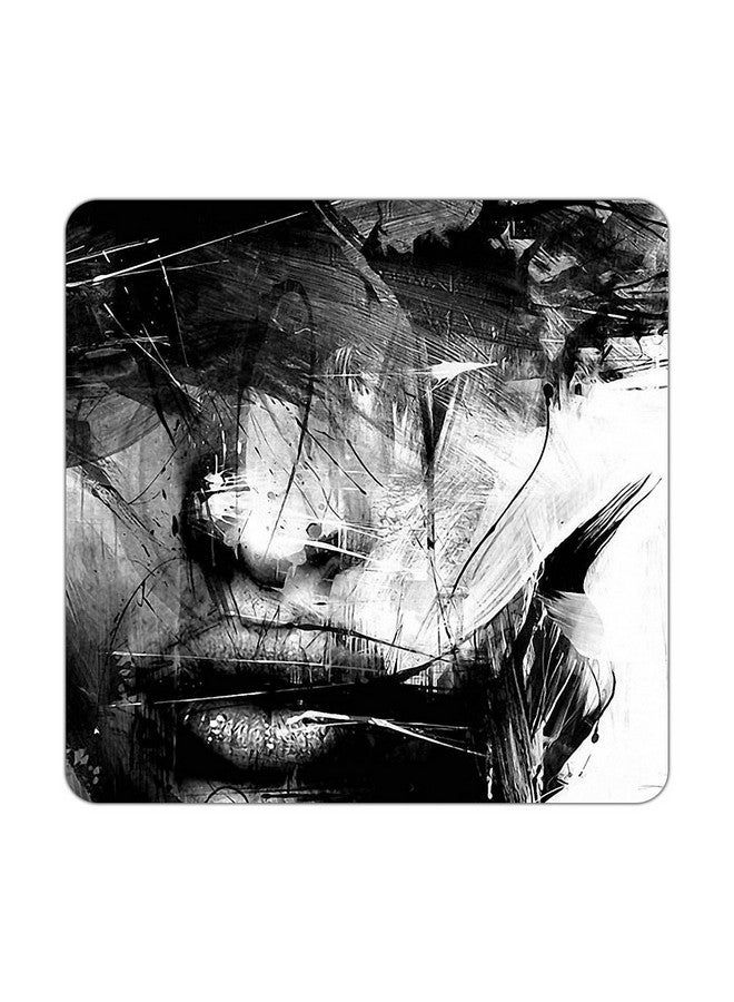 ASHVAH Face Print/Typography Tea/Coffee Mug/Designer Handmade Wooden Coaster Set for Home Kitchen, Office Desk - Set of 4 - Square: 10cm - Image 4
