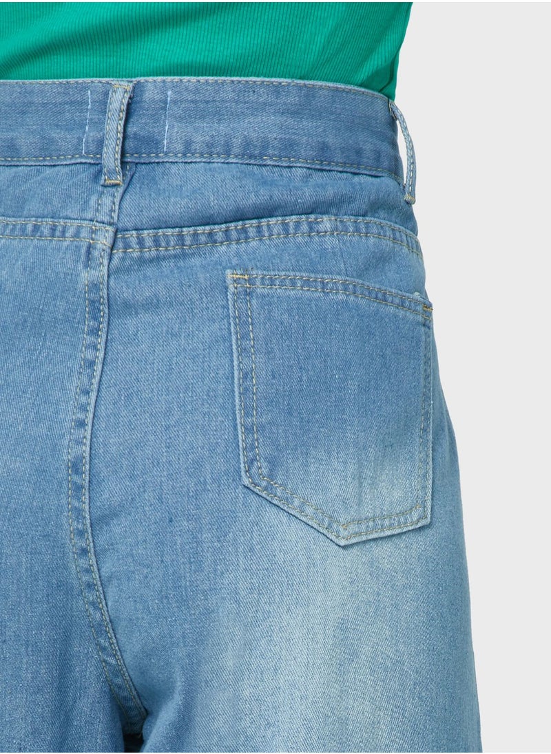 Ginger - High Waisted Wide Leg Jeans - Image 1