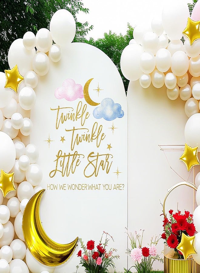 Dvehdbay Twinkle Twinkle Little Star Gender Reveal Decorations - Cloud Gender Reveal Decorations, Star Decal Sign for Balloons Arch Backdrop, Boy or Girl Baby Shower Decoration for Girl (Not Balloons) - Image 2