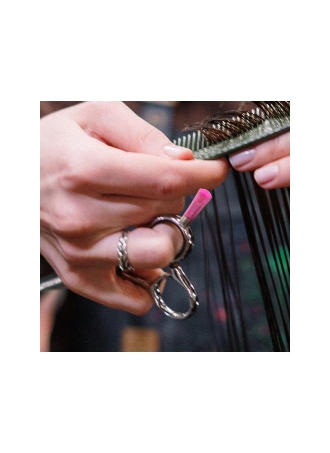 Generic - 4pcs Hair Scissors Finger Replacement Scissor Parts Stainless Steel Scissors Finger Rest for Hairdressing Scissors and Pet Scissors Random Color - Image 1
