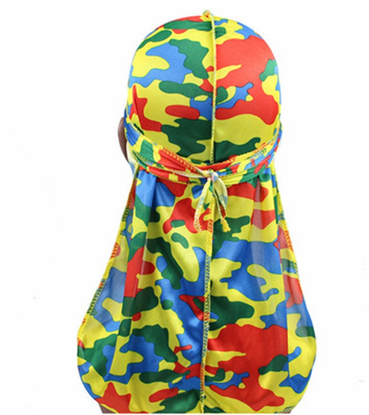 Camouflage Print Long Tail Pirate Hat for Adults Color Camouflage - Image 2