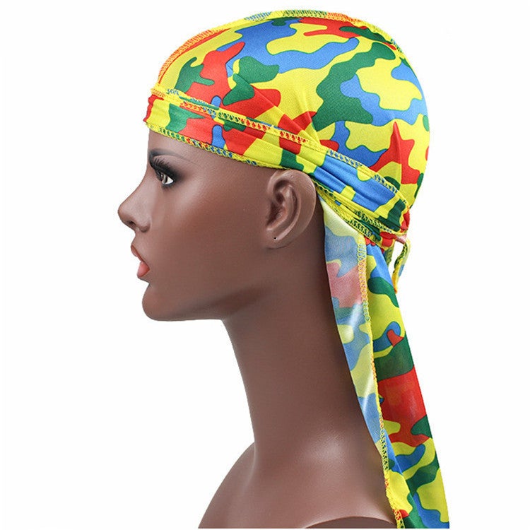 Camouflage Print Long Tail Pirate Hat for Adults Color Camouflage - Image 4