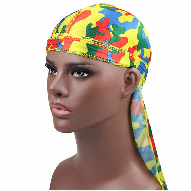 Camouflage Print Long Tail Pirate Hat for Adults Color Camouflage - Image 5