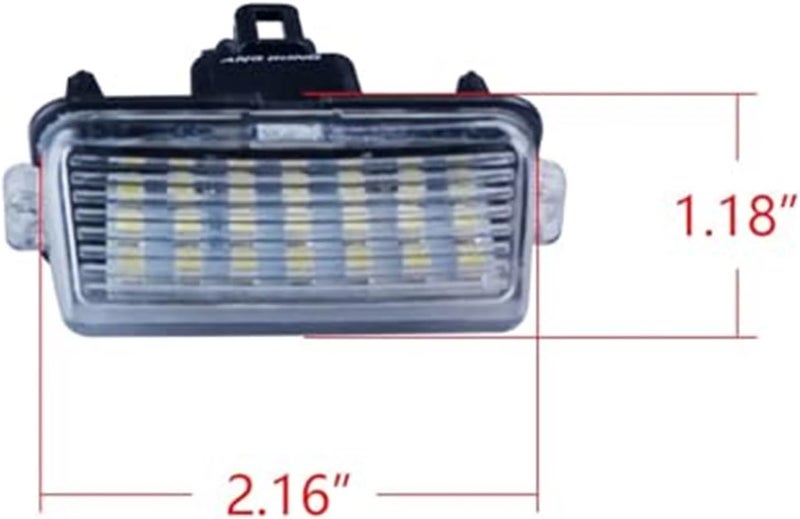 Wivplex 2Pcs Canbus White License Plate Light for Toyota - Image 4