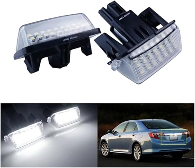 Wivplex 2Pcs Canbus White License Plate Light for Toyota - Image 5