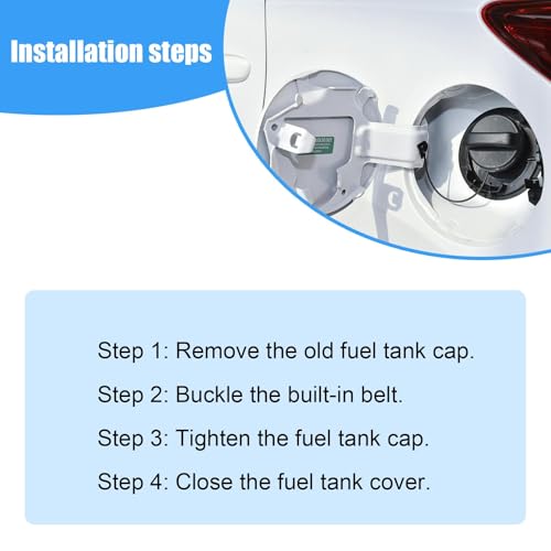 FZJDSD Car Gas Cap Fuel Tank Filler Cap Compatible with Mazda 3 6 CX-3 CX-9 CX-5 2013-2019 Replace KD35-42-250A KD3542250A - Image 4