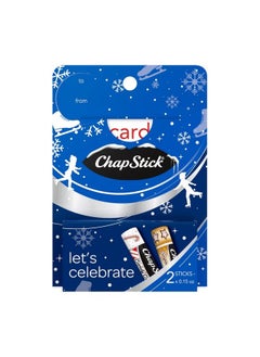 chapstick Let’S Celebrate Holiday Lip Balm Gift Card Holder 0.15 Oz (Pack Of 2)  - Image 1