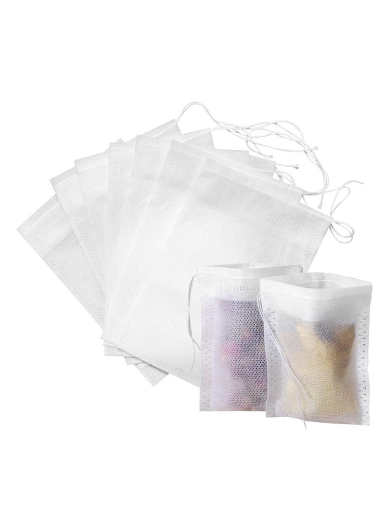 Disposable Drawstring Tea Filter Bags Non-woven Fabric Pouches Seal Mesh Bags Coffee Sachet Bags for Loose Leaf Tea, Coffee, Herb, Spice - Image 1