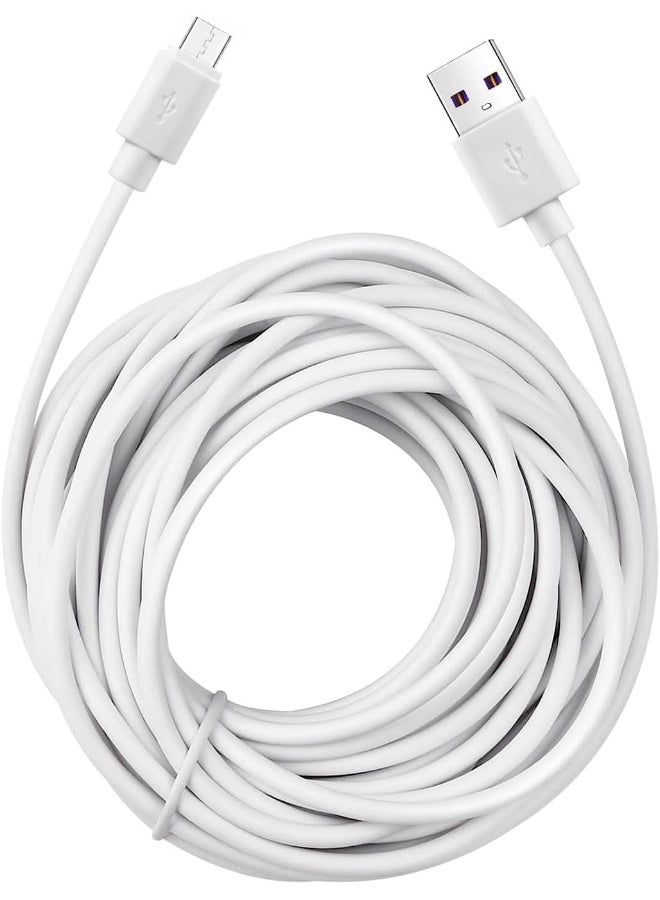 SMAYS Charger Cord Replacement for Motorola, Owlet, Babysense, Infant Optics DXR-8 Baby Monitor, Micro USB Power Cable 13ft 2-Pack - Image 4