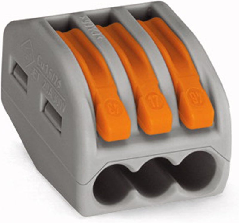 222-413 Lever-Nuts 5 Conductor Compact Connectors 100 PK