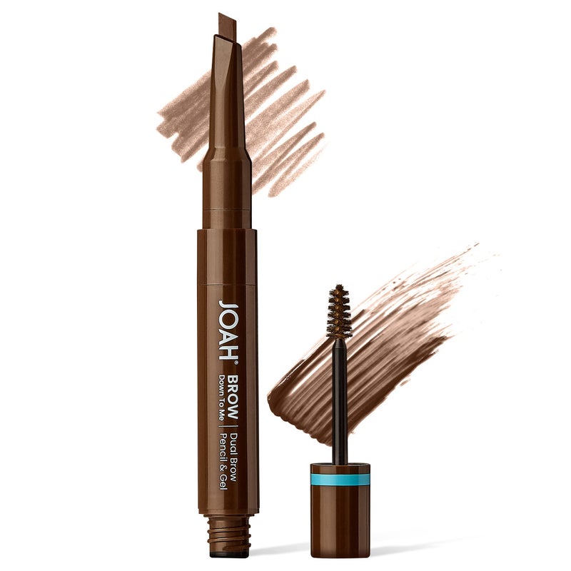 JOAH Brow Down To Me Dual Brow Pencil and Gel Triangular Tip Tinted Gel LongLasting Vegan Formula SmudgeFree Pencil Tip Lightweight WaterResistant Soft Brown - Image 2