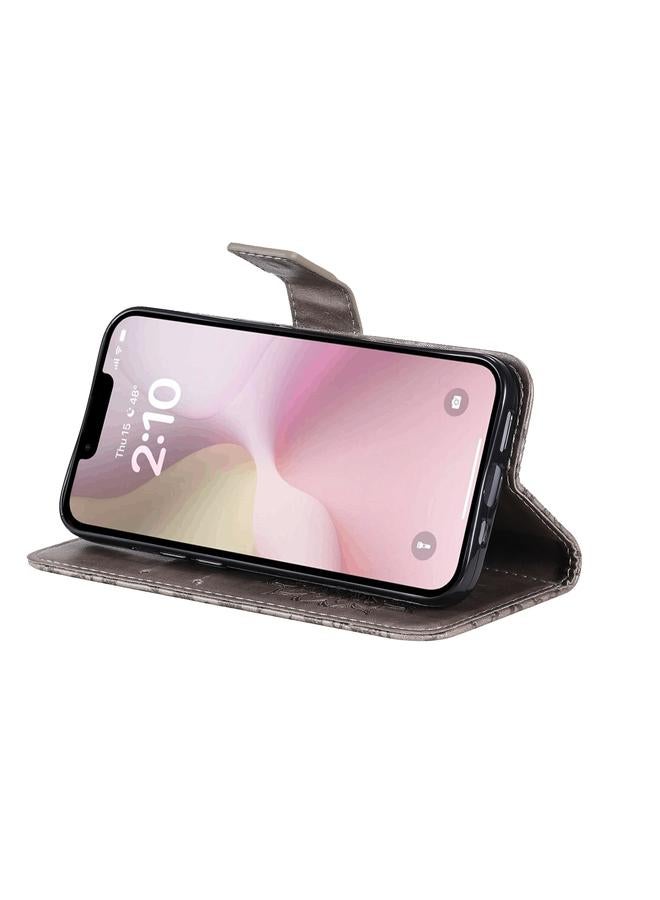 اس-توب جراب هاتف iPhone 16e من الجلد المنقوش بنقشة عباد الشمس - Image 5